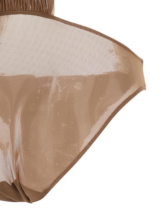 26SS 릭 오웬스 바디수트 티셔츠 RO01F6150TUS44 Brown - RICK OWENS