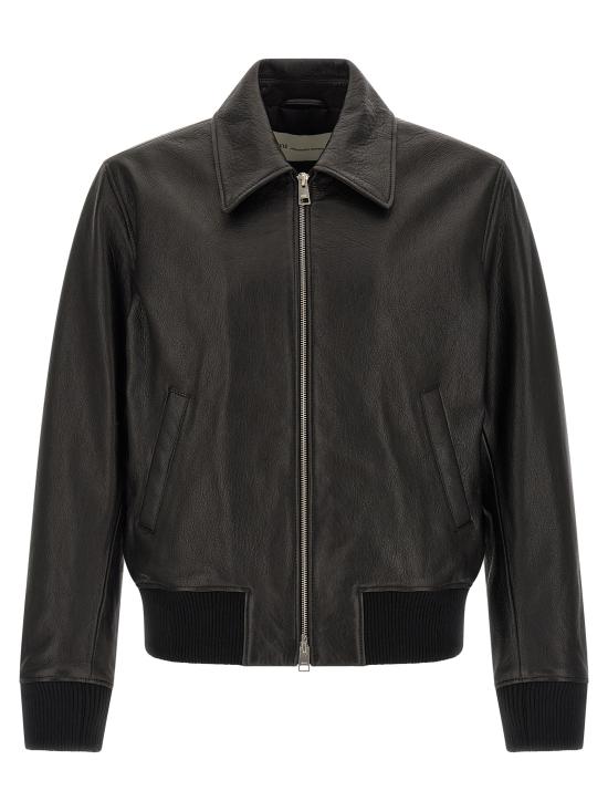 26SS 아미 가죽 자켓 HJK850LH0044001 Black