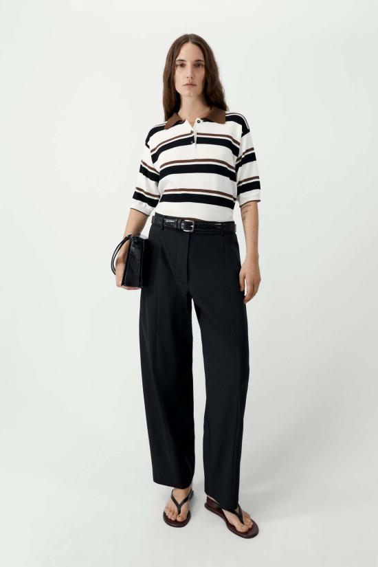  코데라 폴로 티셔츠 코르데라 유기농 면 스트라이프 폴로 스웨터 - CORDERA