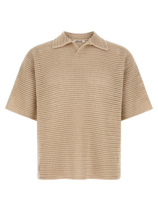 26SS 오라리 폴로 티셔츠 A26SP02SSIVORY Beige