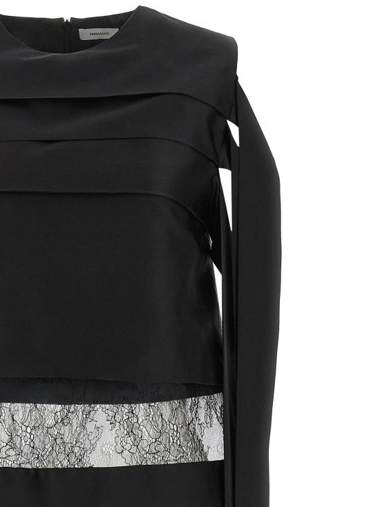 26SS 살바토레 페라가모 숏 원피스 794497NERO Black - SALVATORE FERRAGAMO