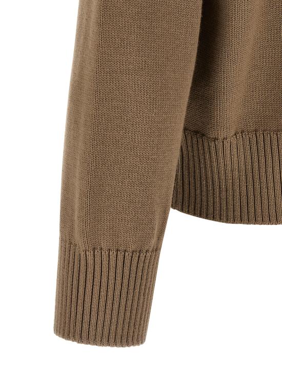 26SS 아미 ADC 울 & 코튼 크루넥 하트 스웨터 UKS859KN0156A117 Beige - AMI