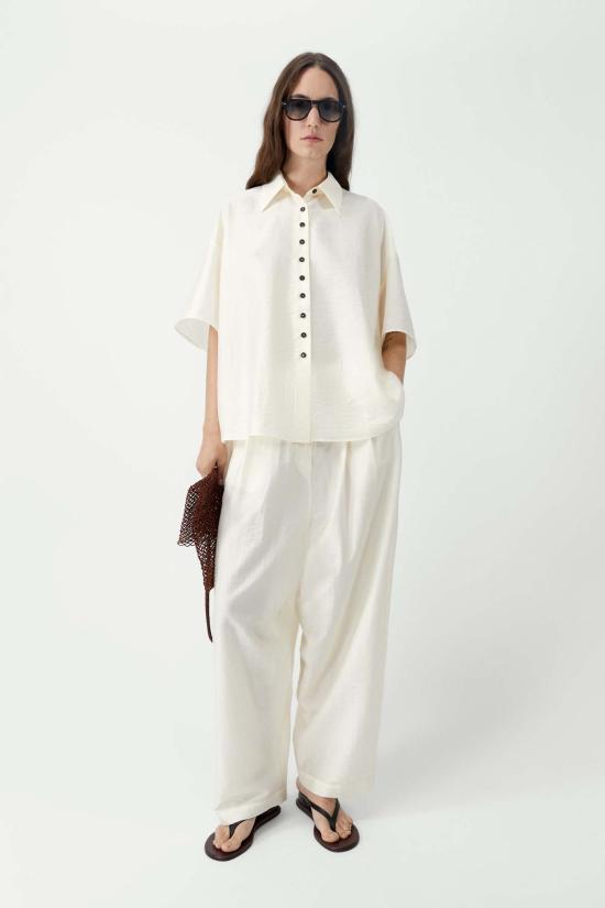  코데라 셔츠 Cordera 반소매 셔츠 Marfil - CORDERA