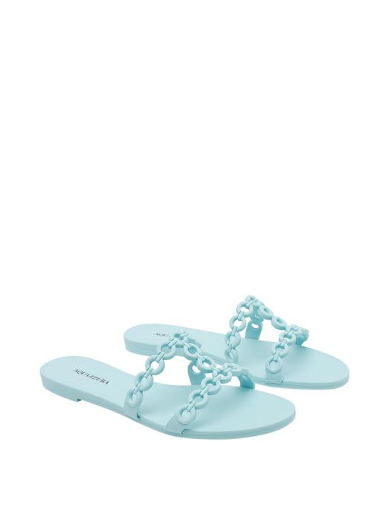 26SS 아쿠아주라 뮬/슬리퍼 ICJFLAS0JLYSRZ Blue - AQUAZZURA