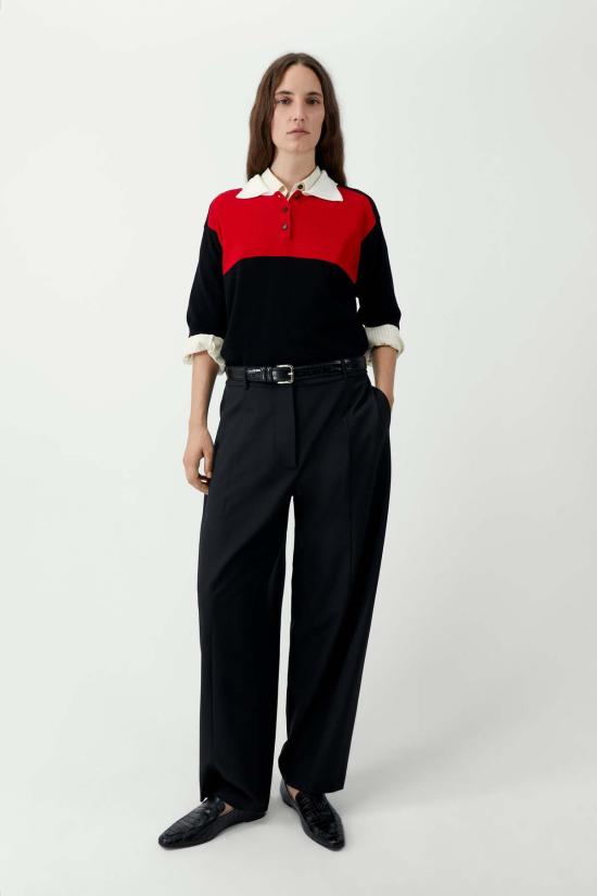  코데라 폴로 티셔츠 코르데라 유기농 면 컬러블록 폴로 셔츠 - CORDERA