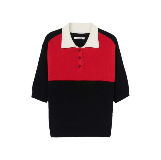  코데라 폴로 티셔츠 코르데라 유기농 면 컬러블록 폴로 셔츠