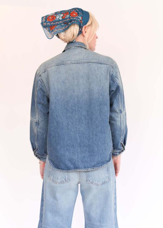  샤이나 모트 데님 셔츠 워크 셔츠 - SHAINA MOTE