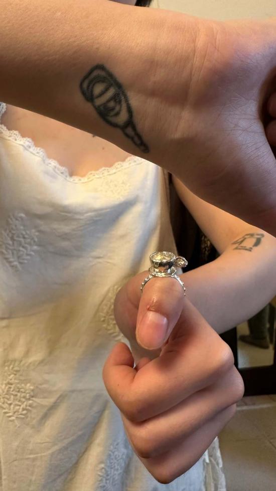  아메모리 반지 찻잔 - AMEMORI