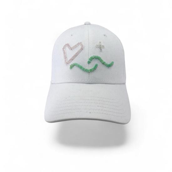  C. GRASSI 볼캡 C. Grassi 에너지 프로젝트 사랑과 빛 , 수공예 천연 크리스탈 비즈 장식 - OTHER BRANDS