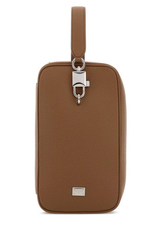 26SS 돌체앤가바나 Lock calfskin 핸드백 BM2449A0370 8Z093 Camel