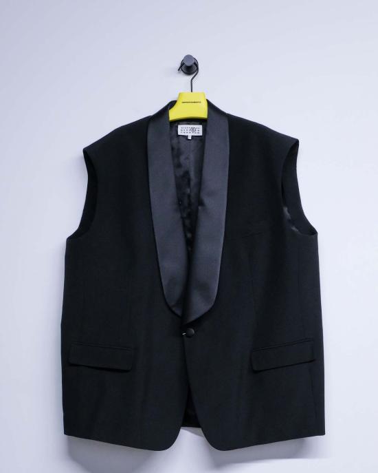  MM6 메종마르지엘라 베스트 Mm6 메종 마르지엘라 오버사이즈 슬리브리스 턱시도 재킷 - MM6 MAISON MARGIELA