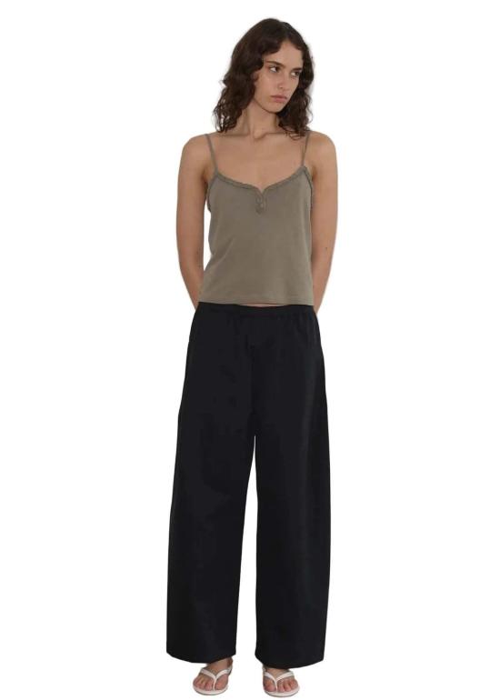  데이지 스튜디오 민소매 티셔츠 Deiji Studios Clasp Singlet Top Khaki