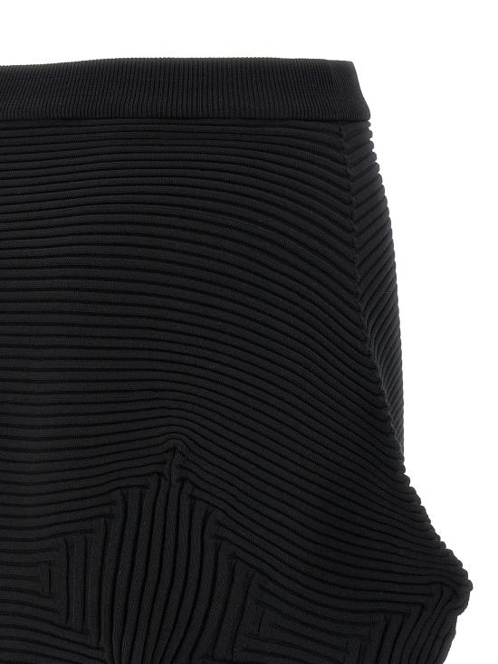 26SS 이세이 미야케 미디 스커트 IM66KG78315 Black - ISSEY MIYAKE