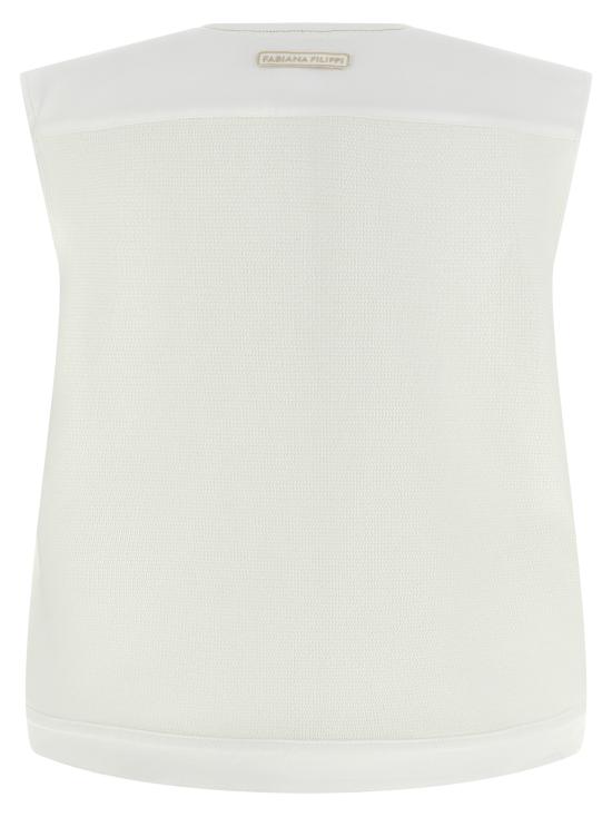 26SS 파비아나 필리피 베스트 GCD276F657M137VR1 White - FABIANA FILIPPI