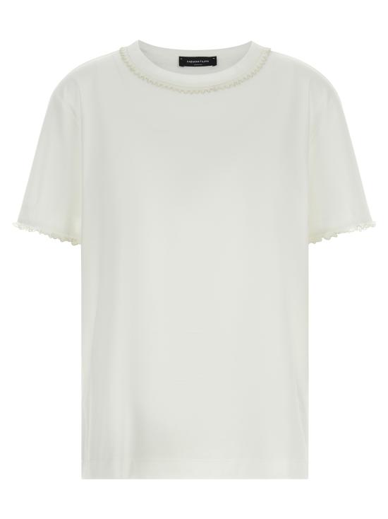 26SS 파비아나 필리피 반팔 티셔츠 JED276F133M18921 White