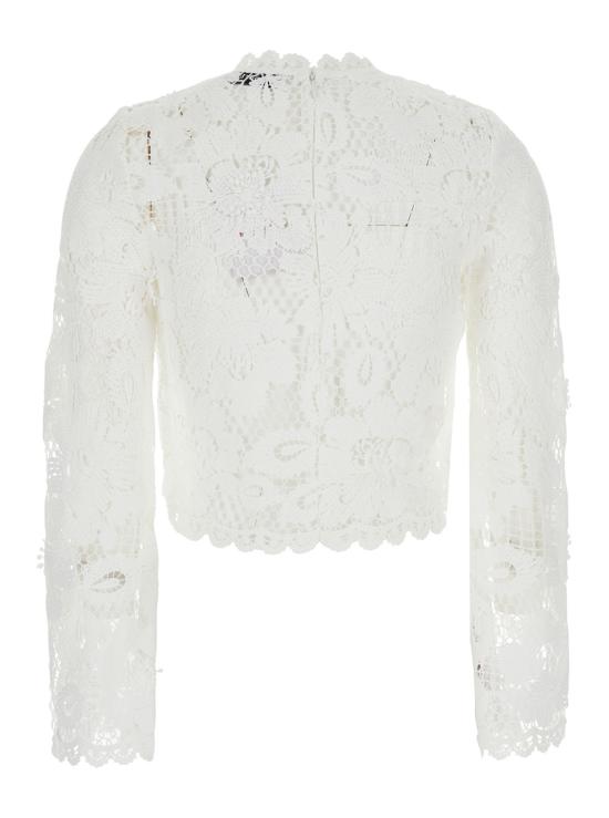 26SS 셀프 포트레이트 긴팔 티셔츠 SS26007TWWHITE White - SELF PORTRAIT