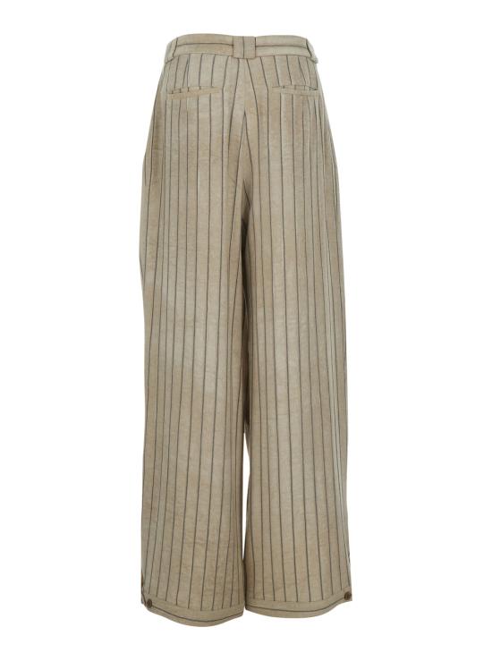 26SS 엠포리오 아르마니 스트레이트 팬츠 EM005615TE21468U6161 Beige - EMPORIO ARMANI