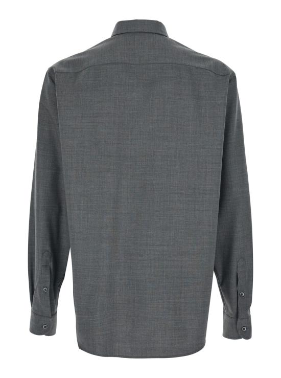 26SS 엠포리오 아르마니 긴팔 셔츠 EM000099TE19332O8003 Grey - EMPORIO ARMANI