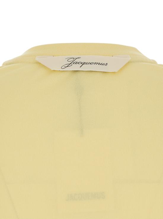 26SS 자크뮈스 반팔 티셔츠 TSW00588AJ00254210 Yellow - JACQUEMUS