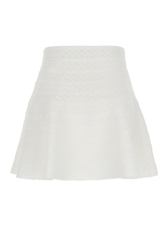 26SS 셀프 포트레이트 미디 스커트 SS26063SKWWHITE White - SELF PORTRAIT