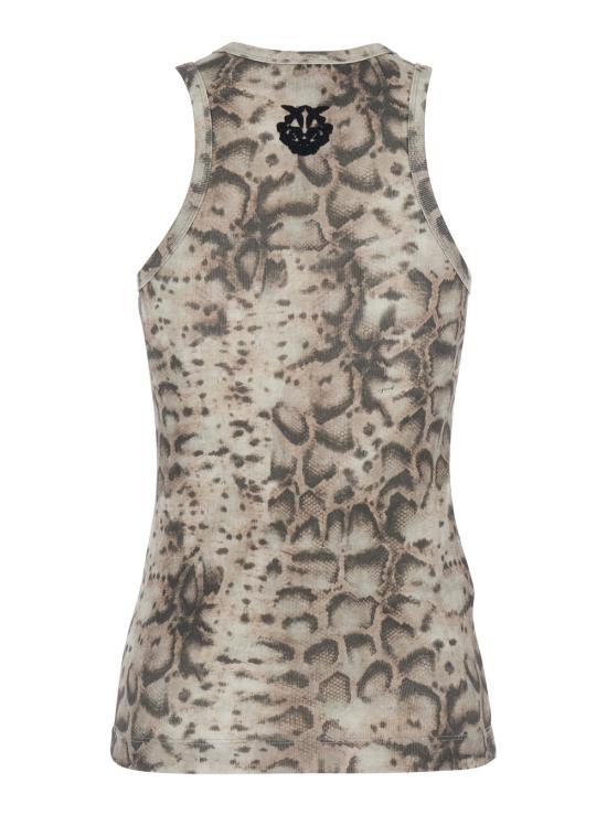 26SS 핑코 민소매 티셔츠 106919A3DPCZ9 Beige - PINKO