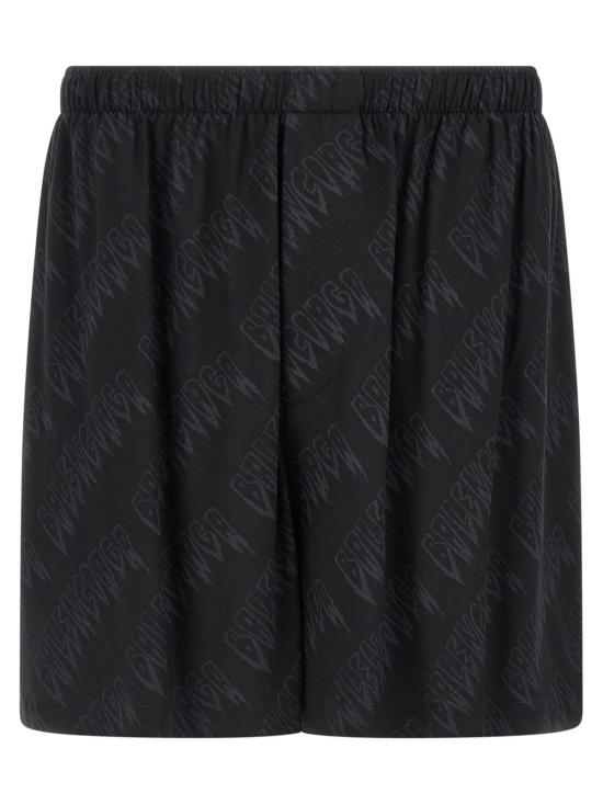  발렌시아가 숏팬츠 로고 쇼츠 블랙 - BALENCIAGA