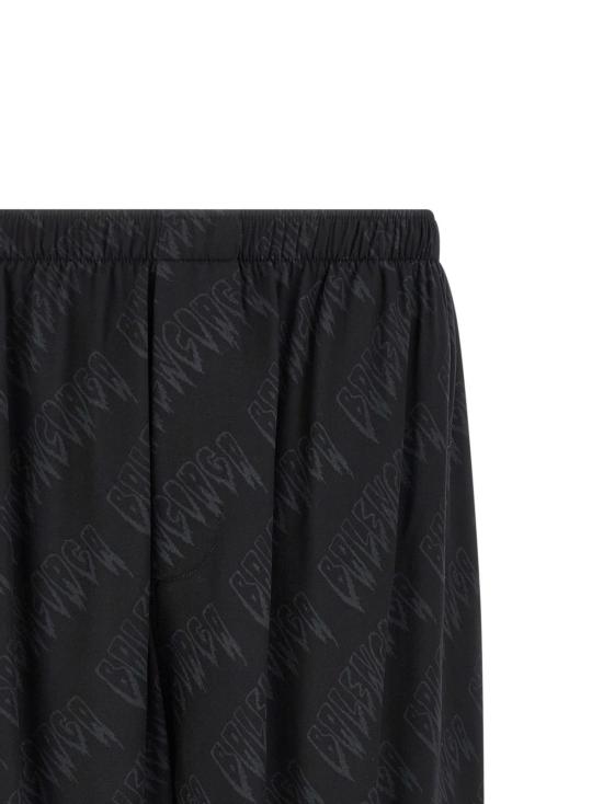  발렌시아가 숏팬츠 로고 쇼츠 블랙 - BALENCIAGA