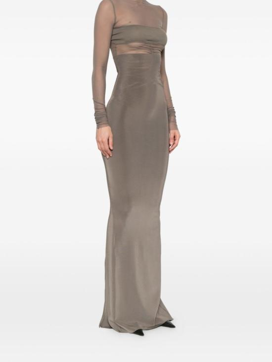  릭 오웬스 롱 스커트 맥시  그레이 - RICK OWENS