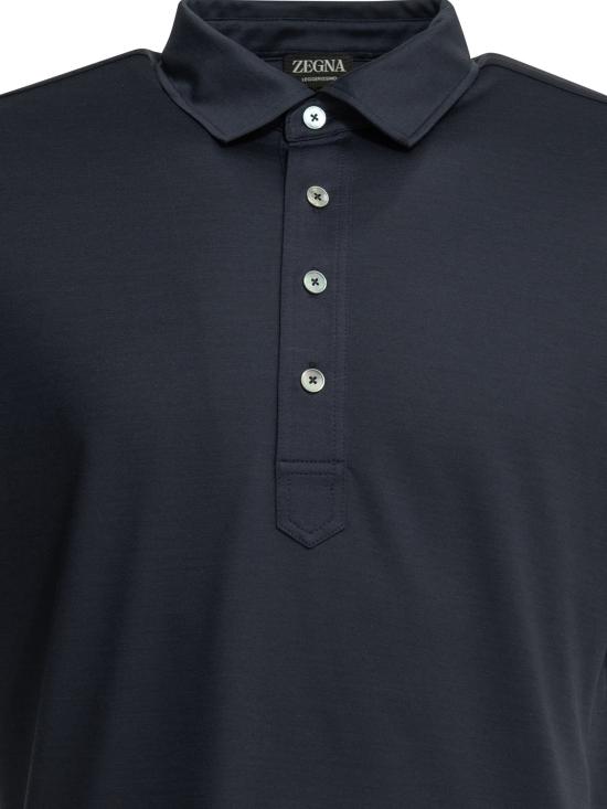 26SS 에르메네질도제냐 폴로 티셔츠 UH386A3H774B07 Blue - ERMENEGILDO ZEGNA