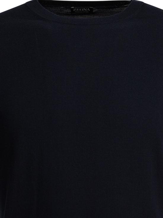 26SS 에르메네질도제냐 반팔 티셔츠 E8C90A7C10B09 Blue - ERMENEGILDO ZEGNA