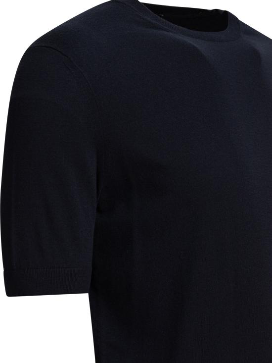 26SS 에르메네질도제냐 반팔 티셔츠 E8C90A7C10B09 Blue - ERMENEGILDO ZEGNA