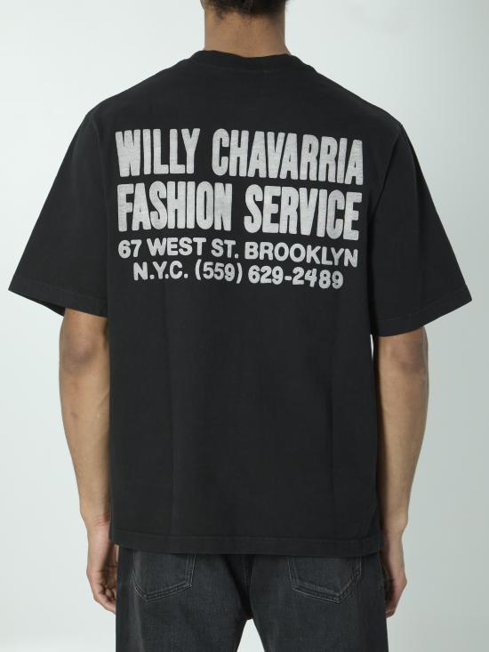 26SS 윌리 차바리아 반팔 티셔츠 WCJSY0180 BLACK - WILLY CHAVARRIA