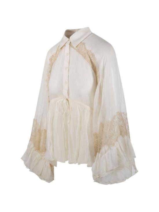 26SS 메드모아젤 블라우스 26SDECCALA IVORY White - MES DEMOISELLES