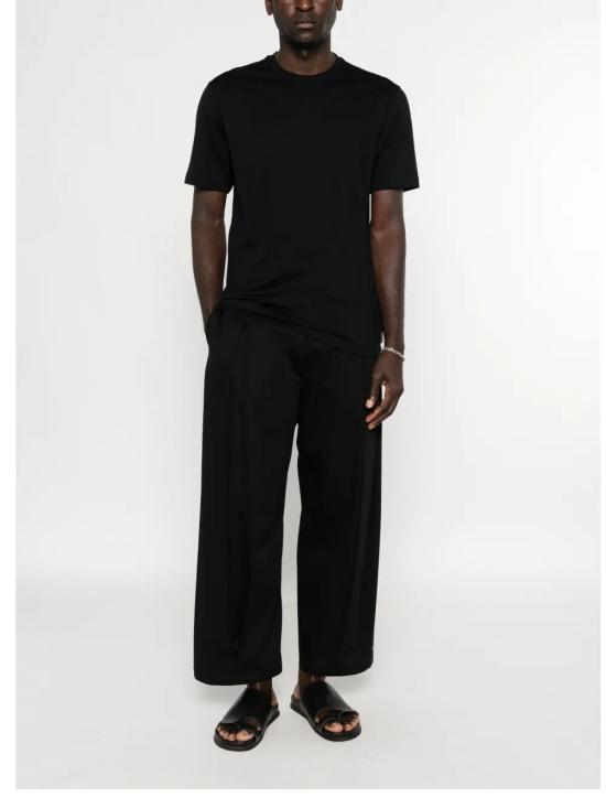 26SS 자노네 반팔 티셔츠 810324 ZQ317 Z0542 DARK NAVY - ZANONE