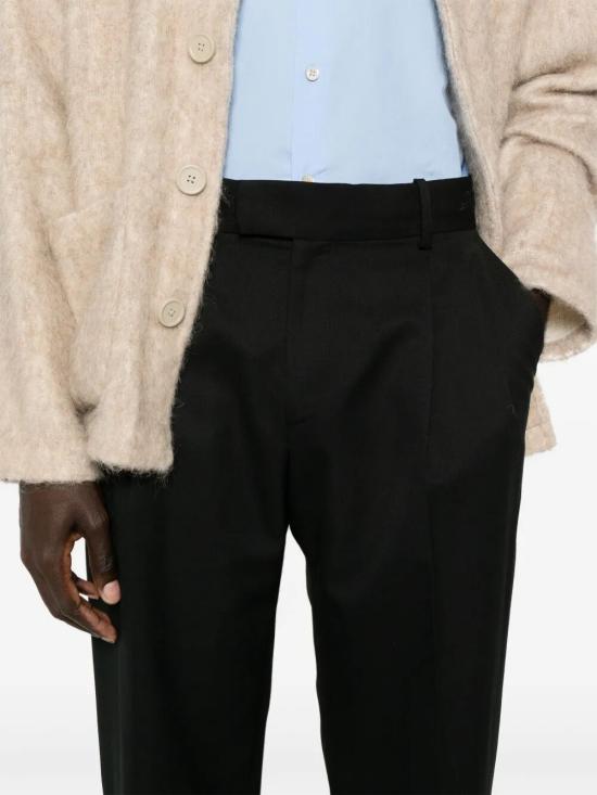 26SS 드롤드무슈 스트레이트 팬츠 PERM BP165 PL127 BL BL BLACK - DROLE DE MONSIEUR