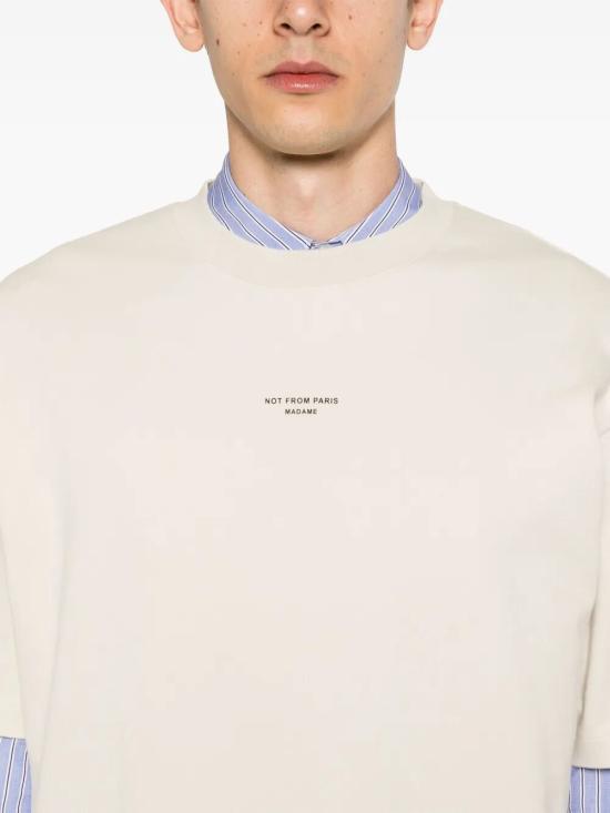 26SS 드롤드무슈 반팔 티셔츠 PERM TS202 CO002 MT MT MASTIC - DROLE DE MONSIEUR