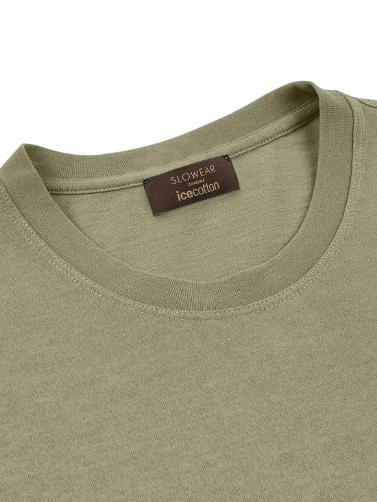 26SS 자노네 반팔 티셔츠 815214 ZG380 Z1866 MILITARE - ZANONE