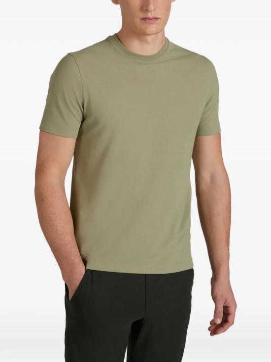 26SS 자노네 반팔 티셔츠 815214 ZG380 Z1866 MILITARE - ZANONE