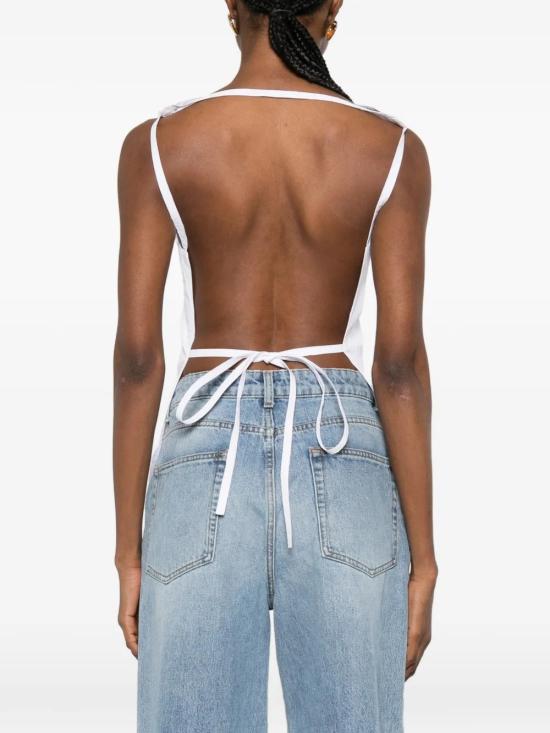 26SS 로에 민소매 티셔츠 61920238100 White - ROHE