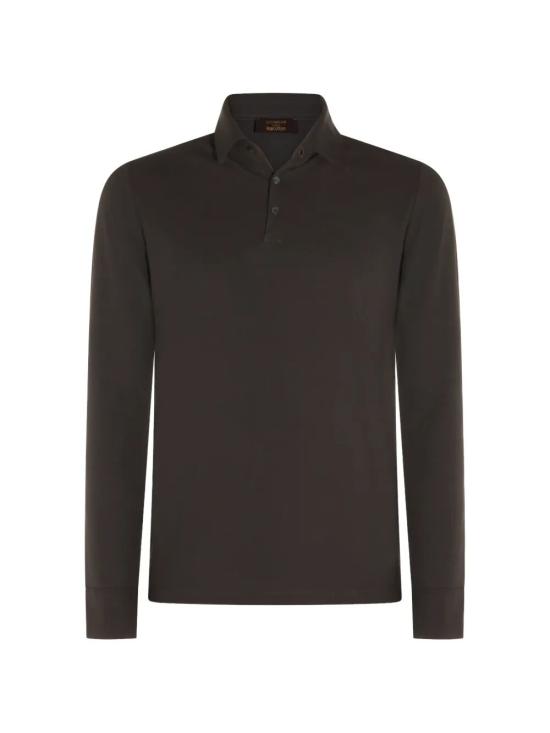 26SS 자노네 폴로 티셔츠 815132 ZG380 Z0914 ASFALTO