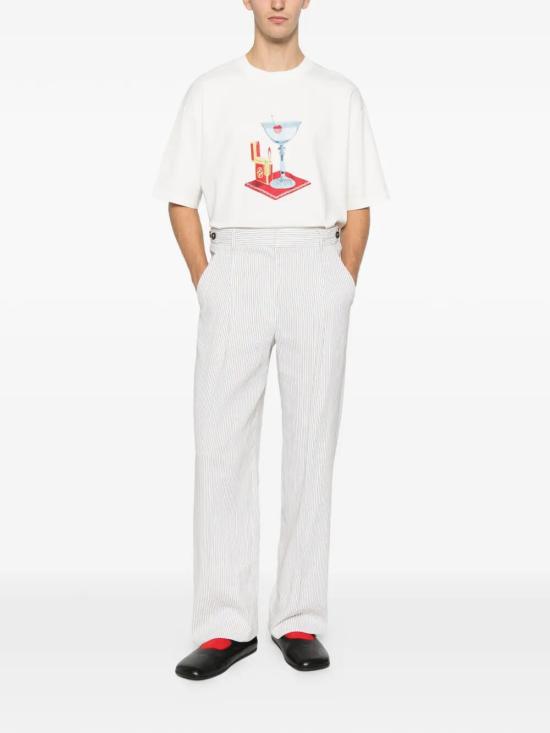26SS 드롤드무슈 반팔 티셔츠 J TS291 CO002 OW OW OFF WHITE - DROLE DE MONSIEUR