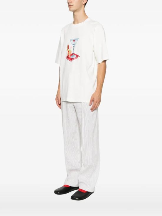 26SS 드롤드무슈 반팔 티셔츠 J TS291 CO002 OW OW OFF WHITE - DROLE DE MONSIEUR