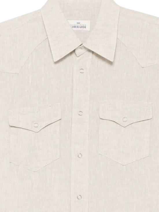 26SS 게라르디니 긴팔 셔츠 COLOURWEST1 1082 921 BEIGE - GHERARDINI