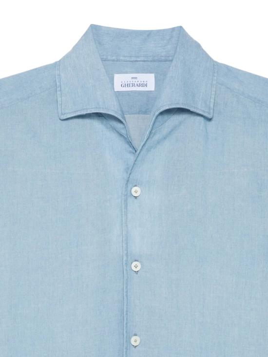 26SS 게라르디니 데님 셔츠 DOUBLE BDN 76A1 620 BLUE - GHERARDINI