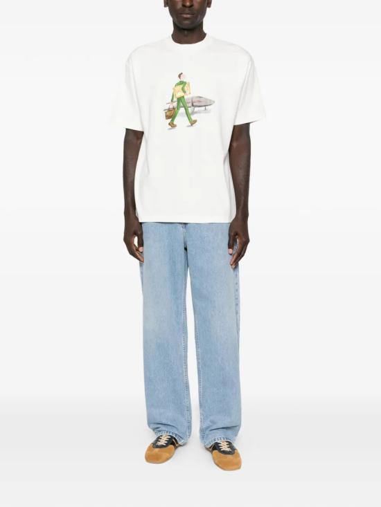 26SS 드롤드무슈 반팔 티셔츠 J TS290 CO002 OW OW OFF WHITE - DROLE DE MONSIEUR