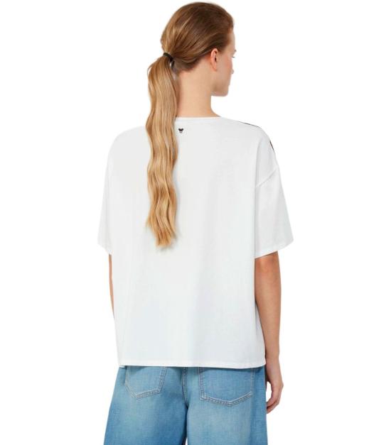 26SS 위켄드막스마라 팜파스 코튼 티셔츠 2615941062600 001 XS White - WEEKEND MAX MARA