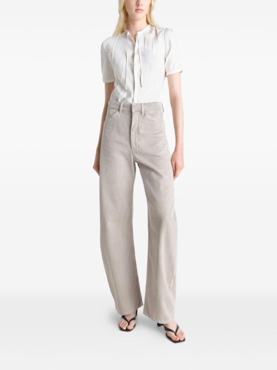 26SS 르메르 하이 웨이스티드 커브드 팬츠 PA1264 LD1054BK201 - LEMAIRE