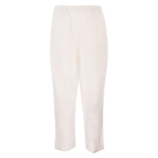 26SS 키톤 스트레이트 팬츠 UPN004 WHITE - KITON