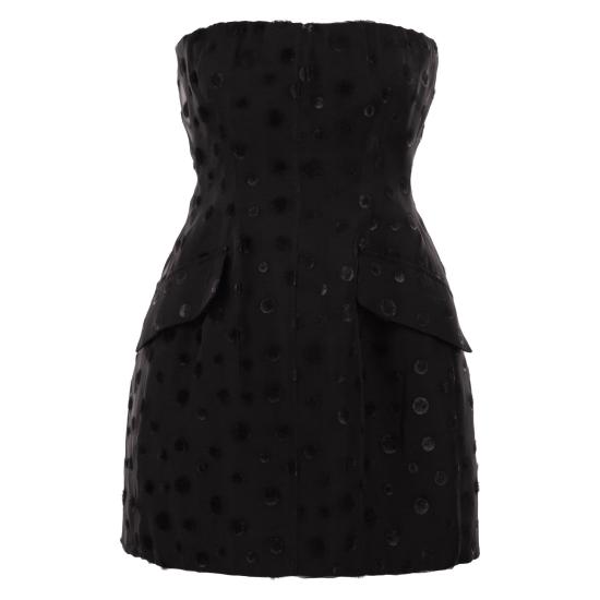 26SS 스포트막스 미디 원피스 2612221172600 BLACK