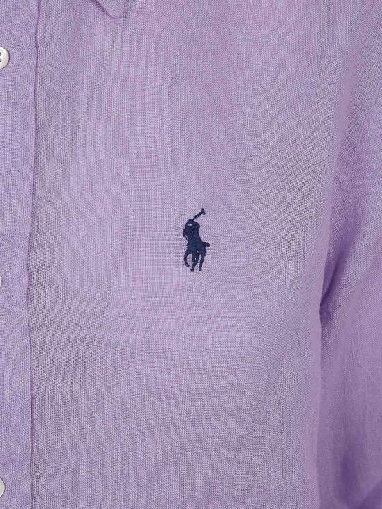 26SS 폴로 랄프로렌 포니 자수 리넨 셔츠 (211970730009) 211970730513 Light Purple - POLO RALPH LAUREN